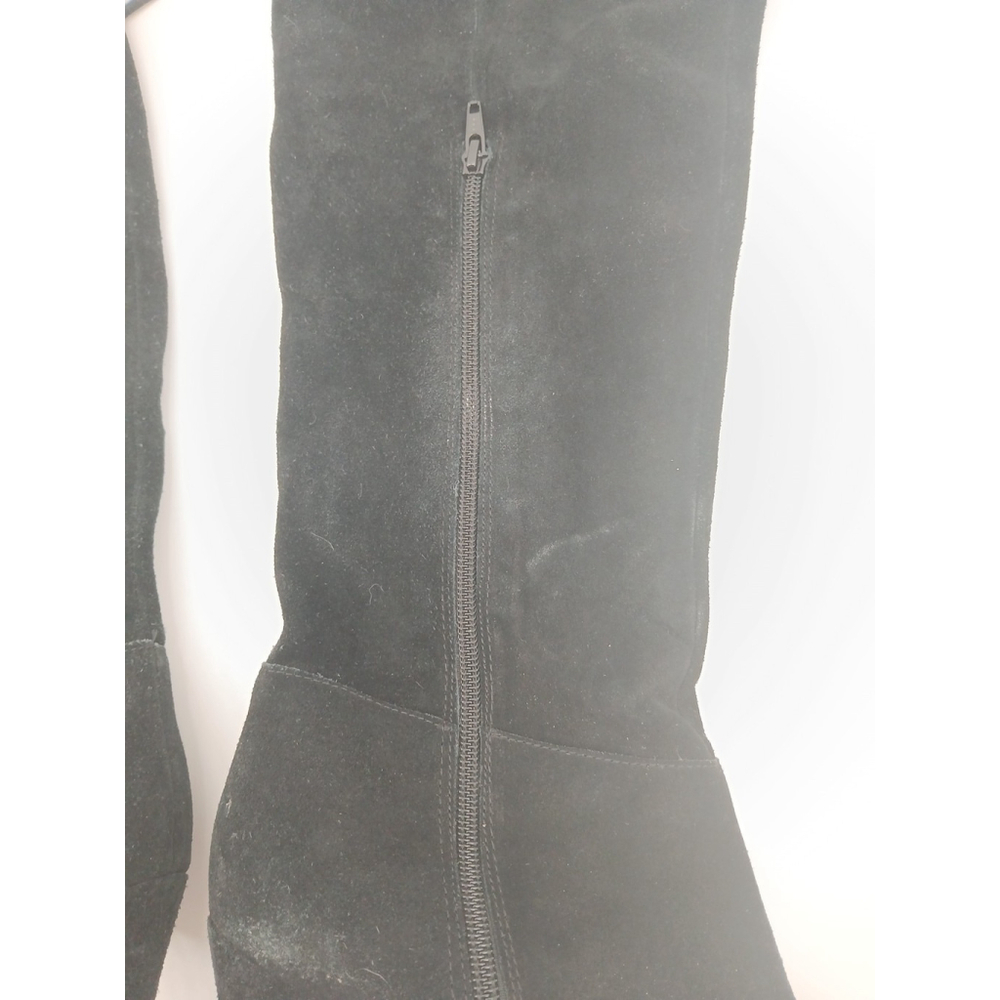 Kelsi Dagger Sophia Boots ShoesBlack Suede Over Knee Womens 9.5 - Picture 9 of 15